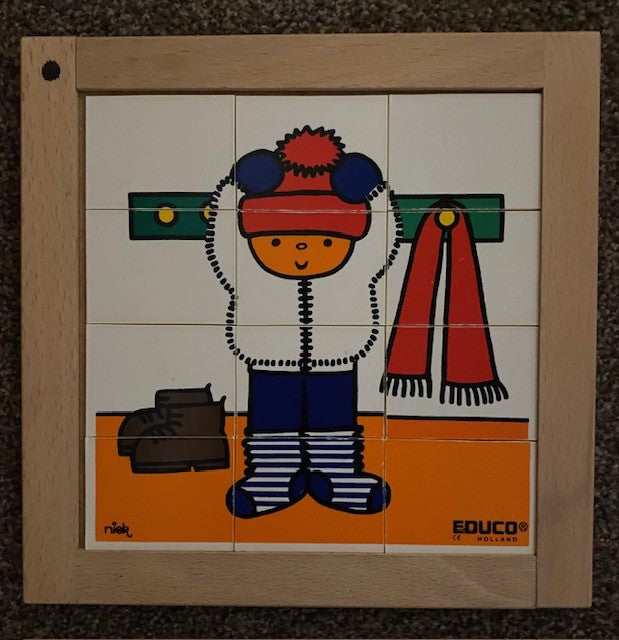 Educo Puzzel Kindje met een muts op (12 stukjes)