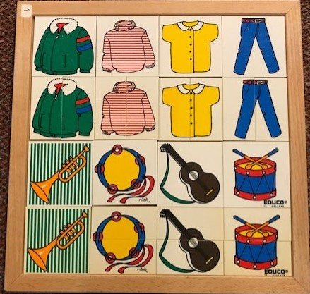 Educo Heel en half kleding en muziekinstrumenten (zie omschr.)