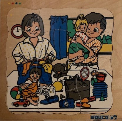 Educo puzzel Dagje strand (4-lagen)