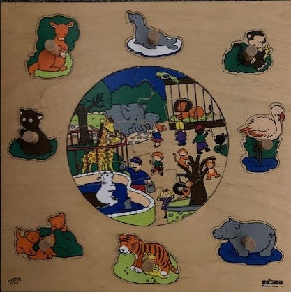 Educo Puzzel Dierentuin (6 en 8 stukjes, zie omschrijving)