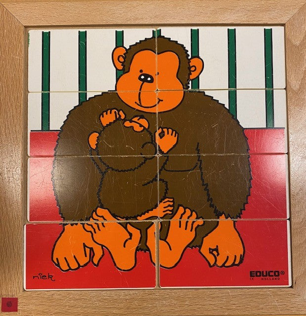 Educo puzzel Gorilla moeder met kind
