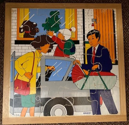 Educo Puzzel Thuiskomen met een baby (16 stukjes)
