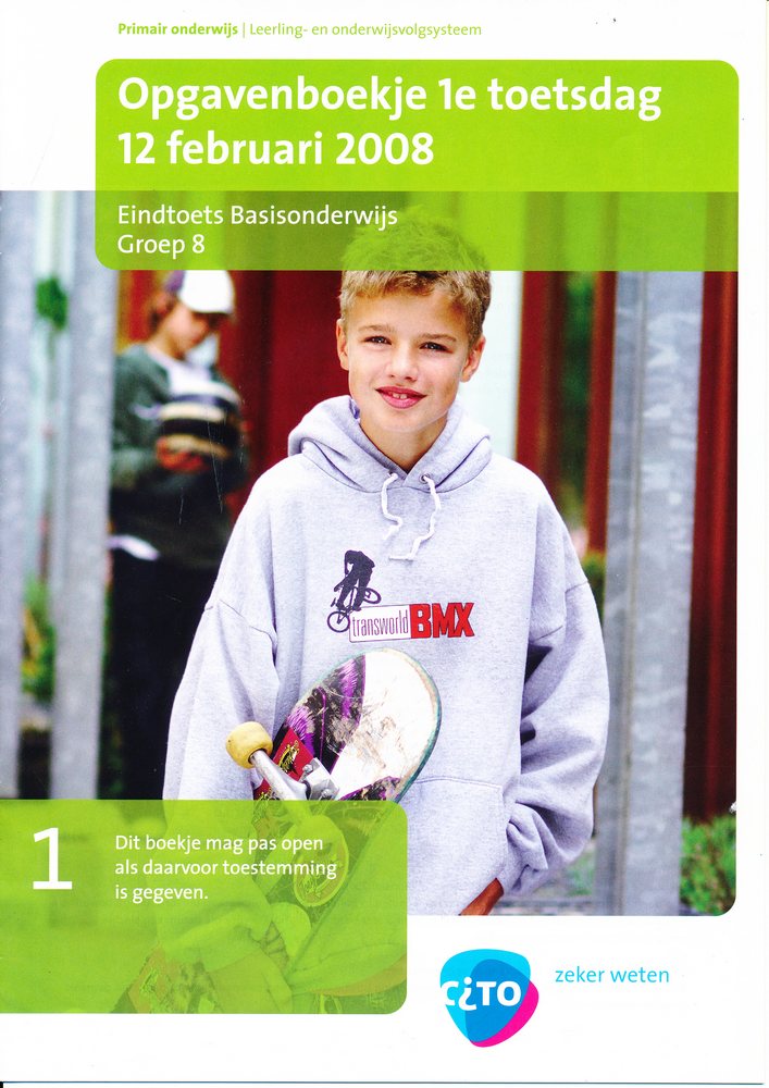 Eindcito groep 8 (2008) 1e toetsdag taal en rekenen