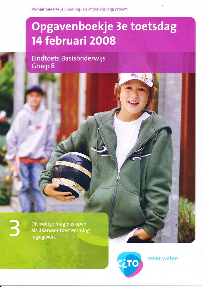 Eindcito groep 8 (2008) 3e toetsdag taal en rekenen