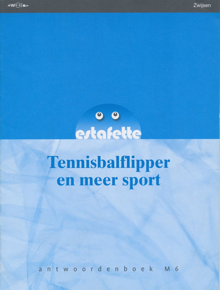 Estafette nieuw antwoordenboek M6 Tennisbalflipper en meer sport