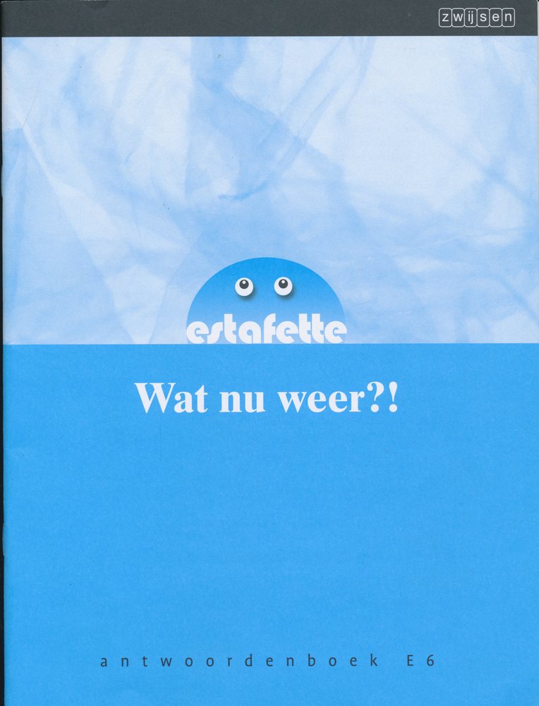 Estafette nieuw antwoordenboek E6. Wat nu weer?!
