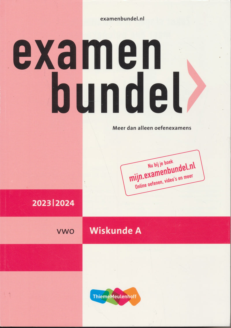 Examenbundel Wiskunde A VWO 2023/2024 (ISBN 9789006648508)