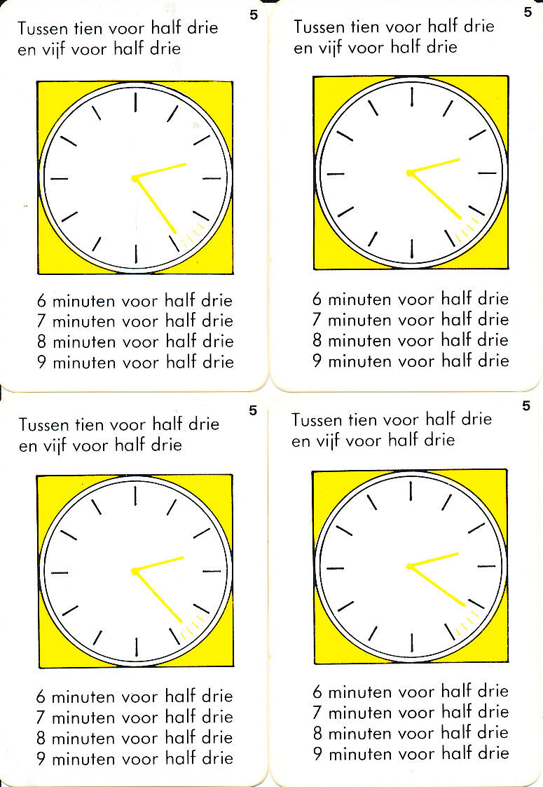Kwartet klok kijken 5 Geel