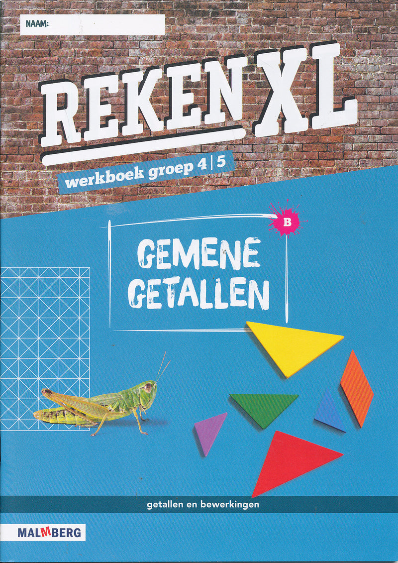 RekenXL Werkboek Gemene getallen groep 4/5 (per stuk)