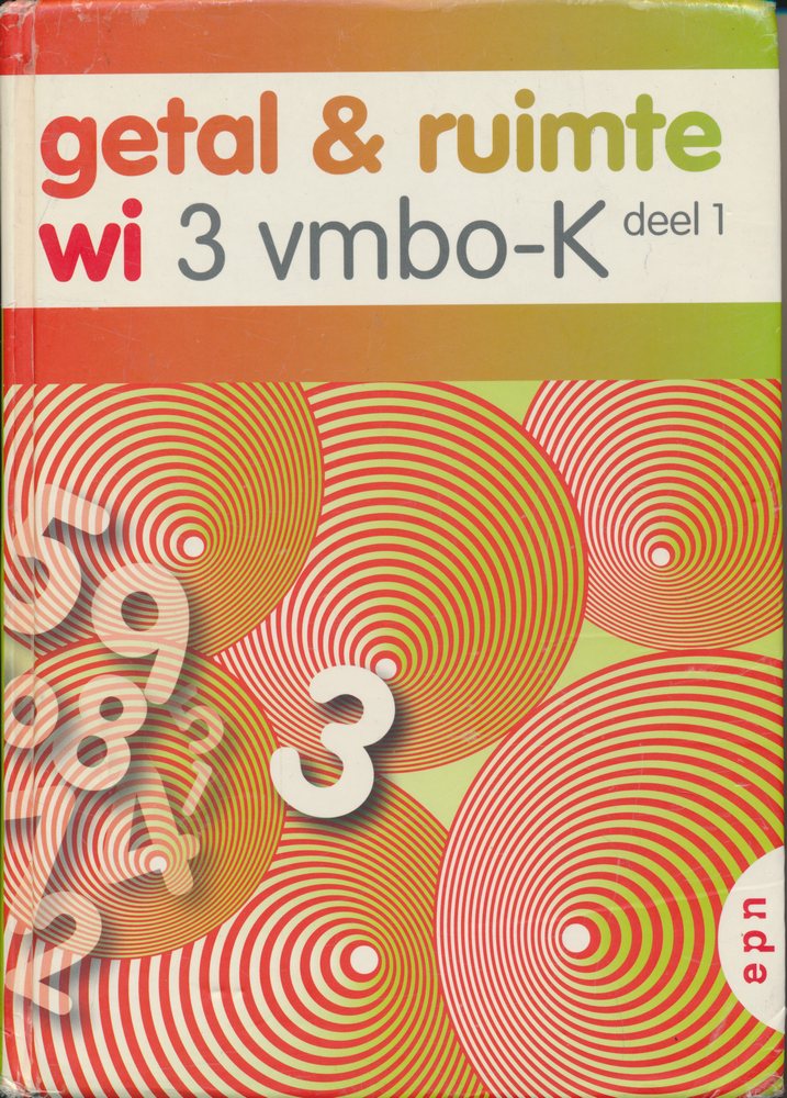 Getal en Ruimte 3 deel 1 VMBO-K