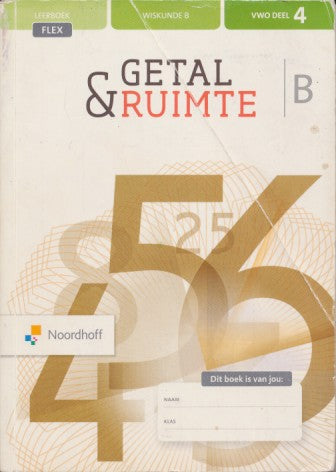 Getal en ruimte 12e editie leerboek flex 5B deel 4 VWO (9789001736941)