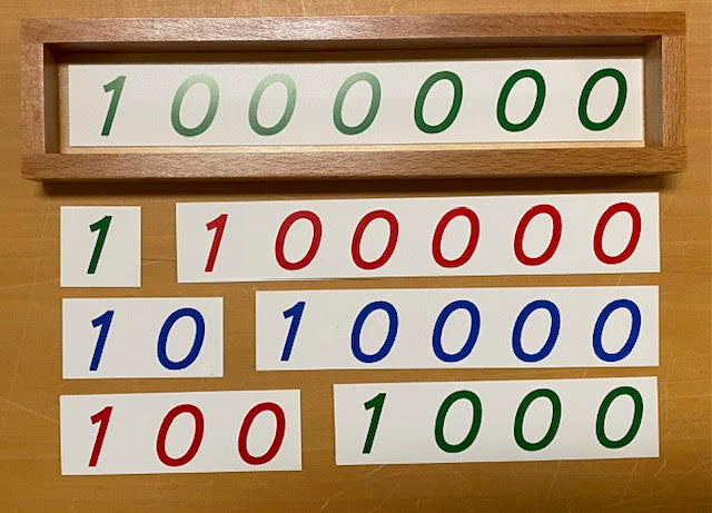 Montessori Getalkaarten (zie omschrijving)