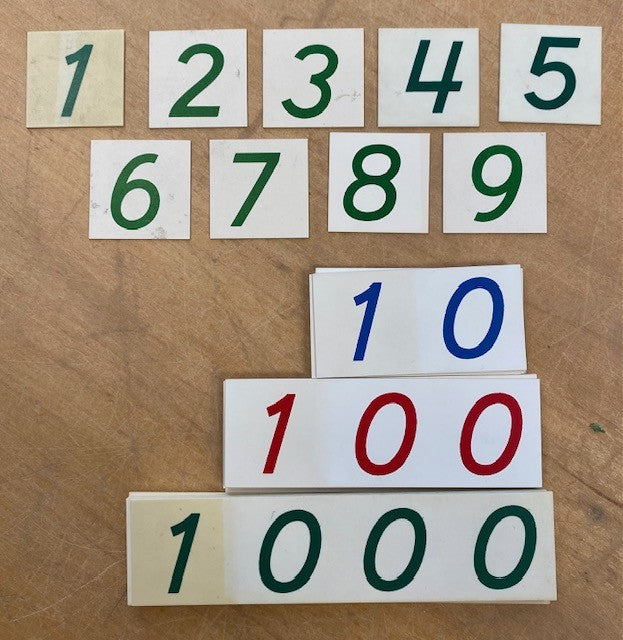 Montessori Getallenkaartjes (zie omschrijving)