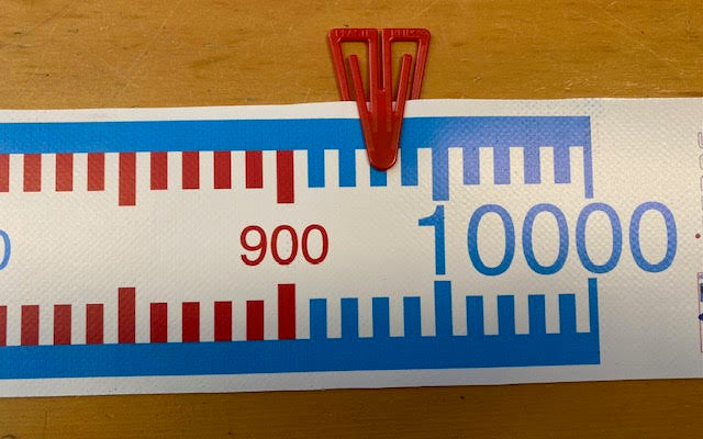 Getallenlijn 0-1000 (5 meter lang)