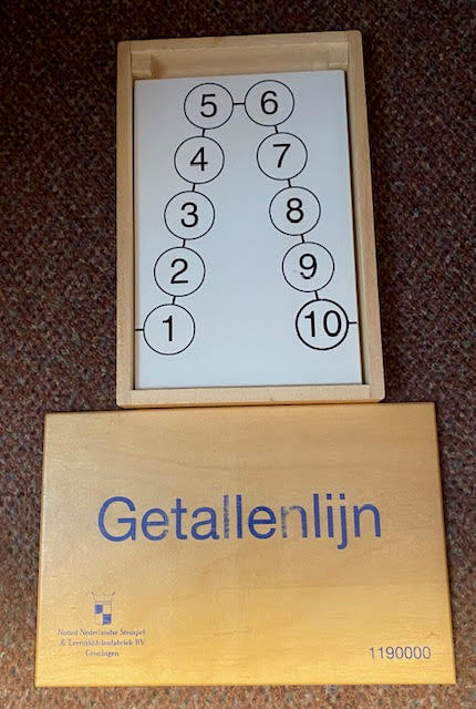 |Getallenlijn tot 100 in houten kist (1190000)