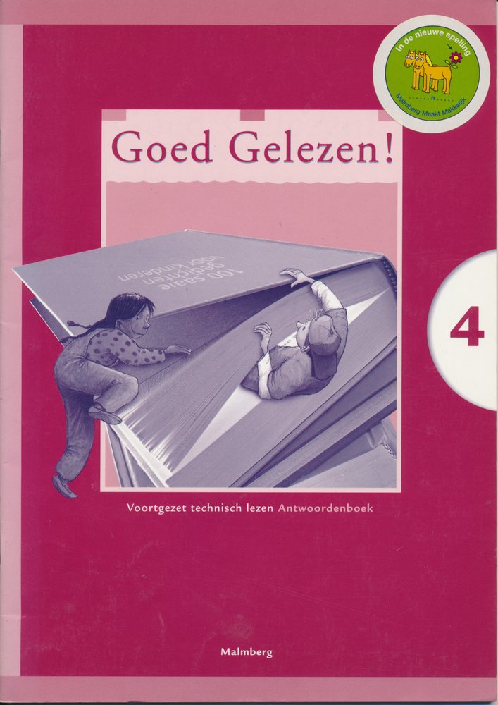 Goed Gelezen versie 2 Technisch lezen Antwoordenboek groep 4