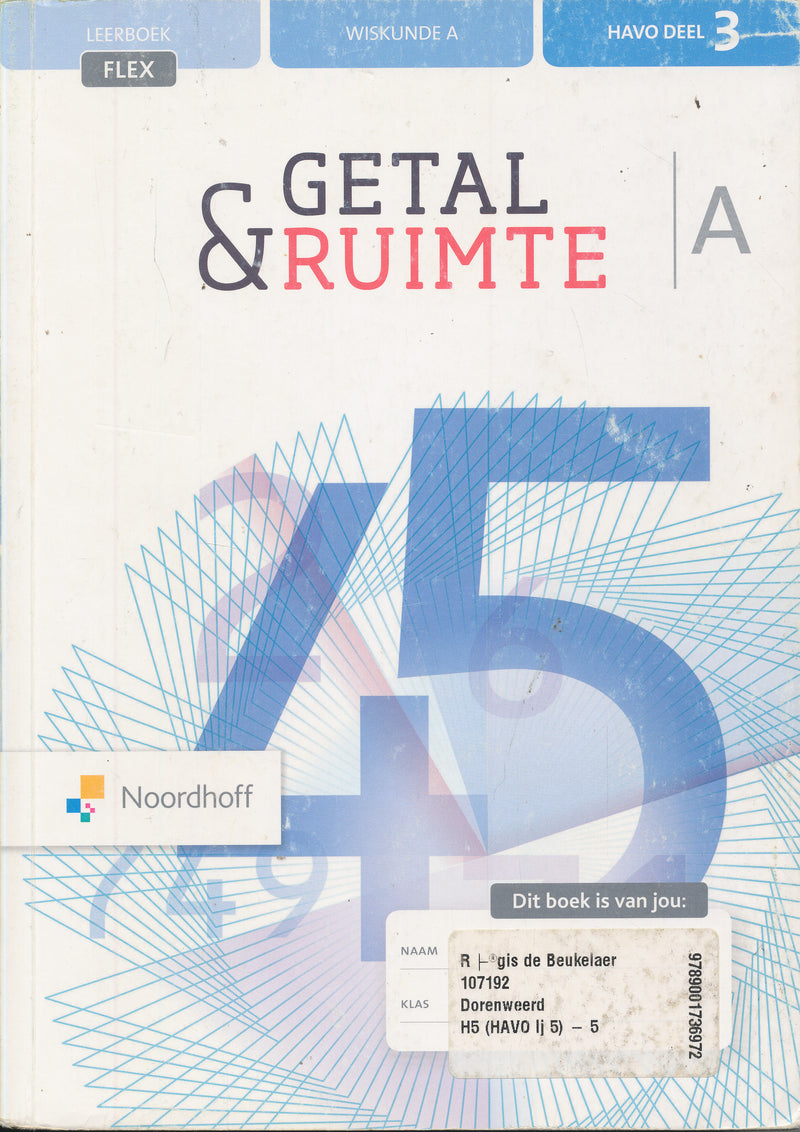 Getal en Ruimte A Havo deel 3 ? dubbel op site ander isbn nummer