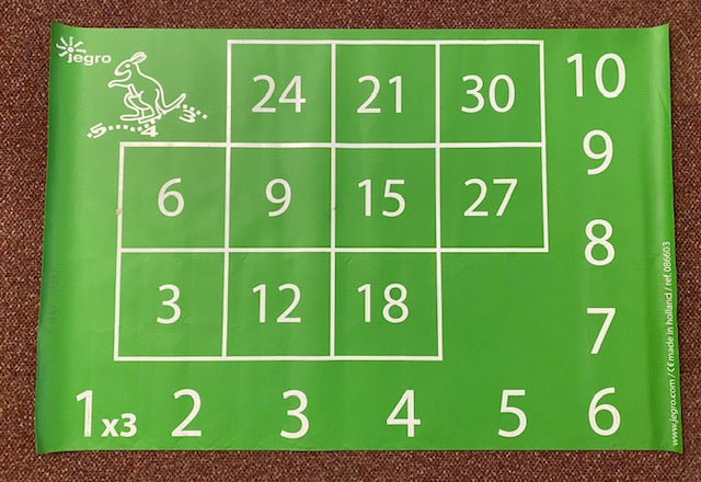 Jegro Hinkelmat tafel van 3