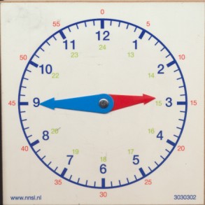 Houten klokje 15 x 15 cm (zie omschrijving)