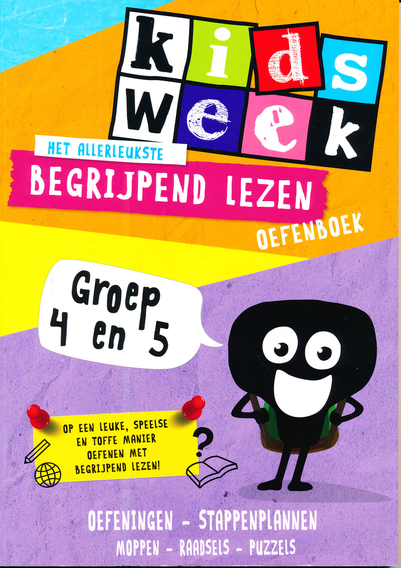 Begrijpend lezen Oefenboek groep 4 en 5 Kids Week