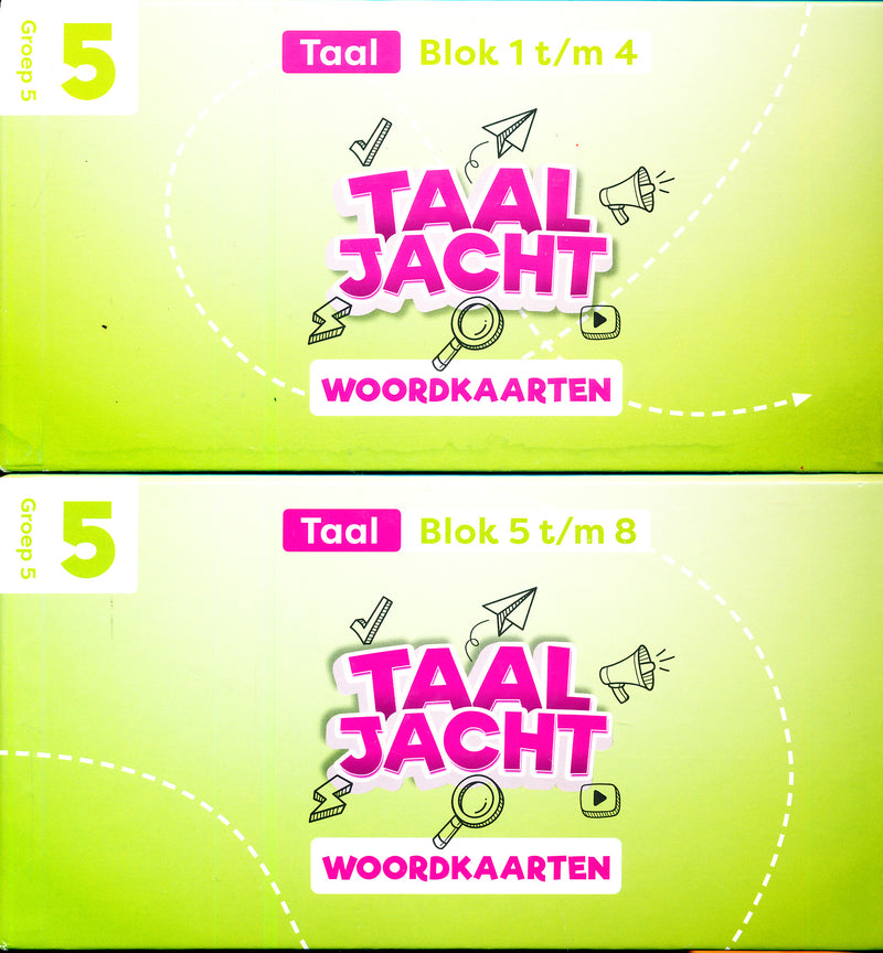 Taaljacht Woordkaarten groep 5 (2 dozen)