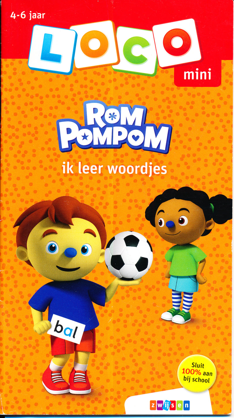 Mini Loco Rom pompom Ik leer woordjes (4-6 jaar)