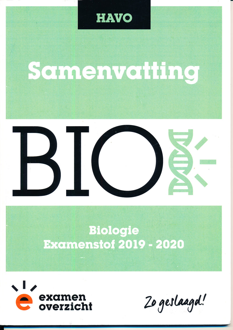 Samenvatting Examen-Overzicht BiologieHAVO 9789492981103