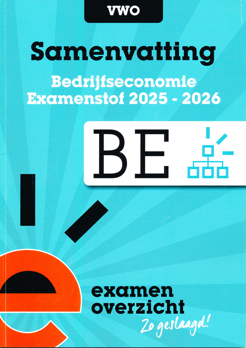 Samenvatting Examen-Overzicht VWO Bedrijfseconomie 2025-2026 ISBN 9789464384406