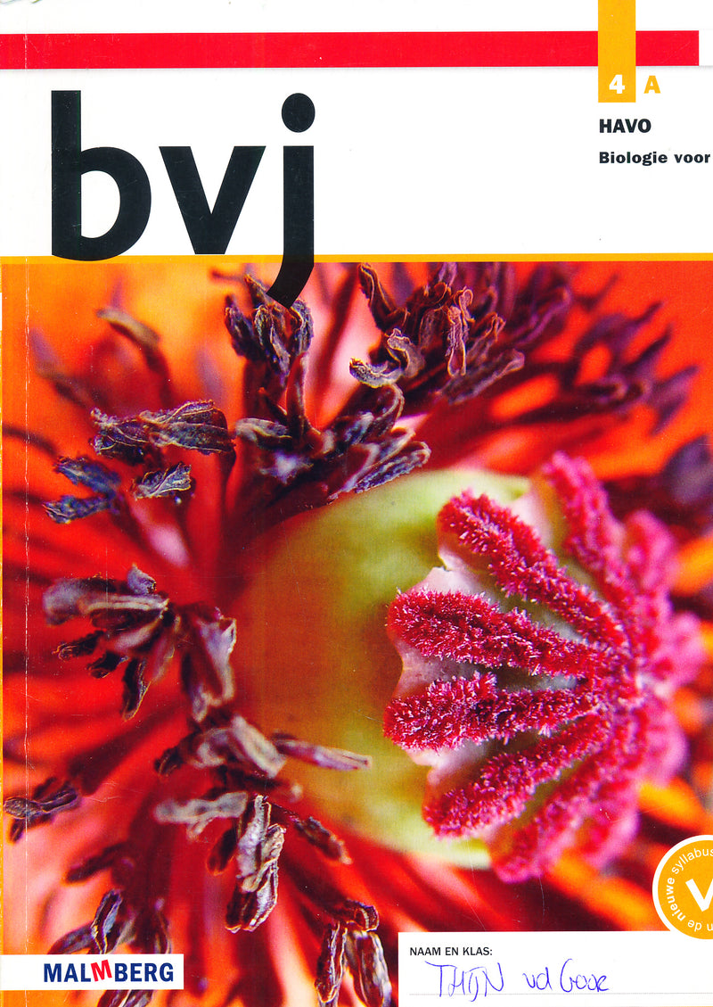 Biologie Voor Jou MAX Leeropdrachtenboek 4A Havo (ISBN 978402077650)