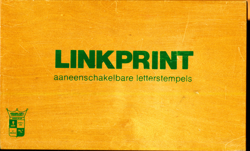 Linkprint stempelkist 1 met groene opdruk (Kist sluit niet goed)