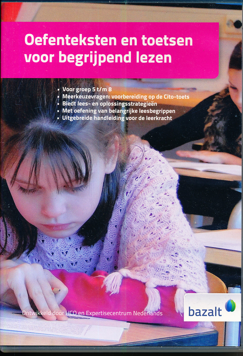Oefenteksten en toetsen voor Begrijpend Lezen Groep 5-8 Bazalt CD-rom 9789461181558