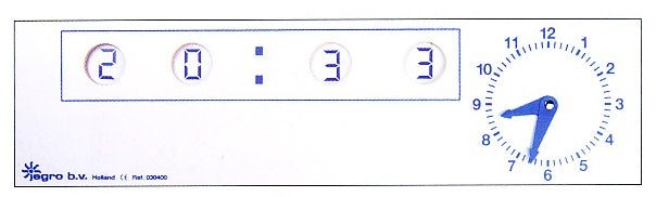 Instructieklok Digitaal Heutink
