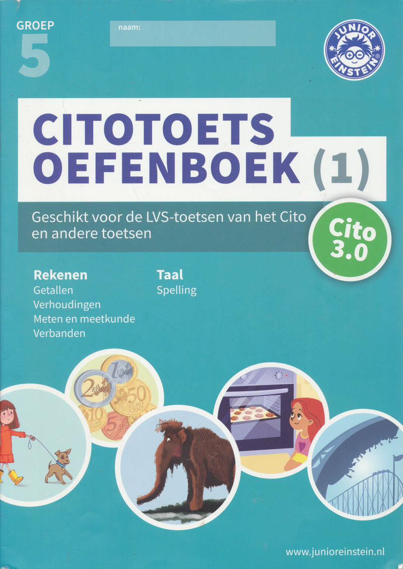 Junior Einstein Citotoets Oefenboek deel 1 groep 5 (per stuk)