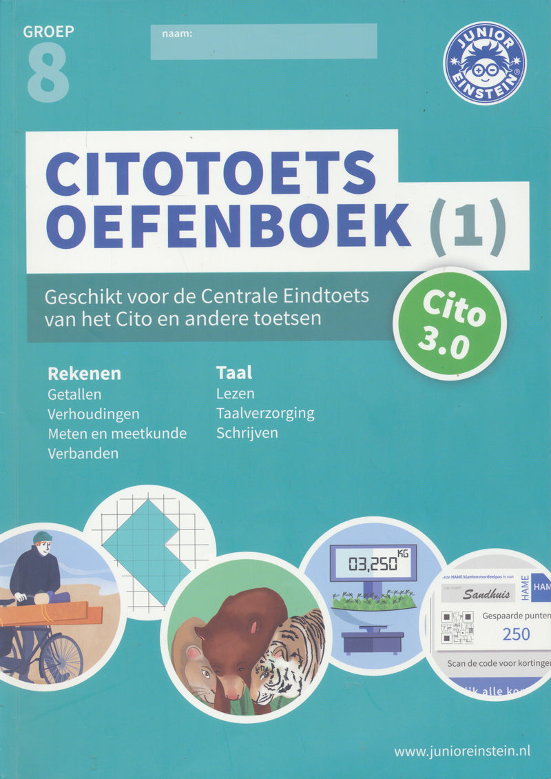 Junior Einstein Citotoets oefenboek deel 1 groep 8 (per stuk)