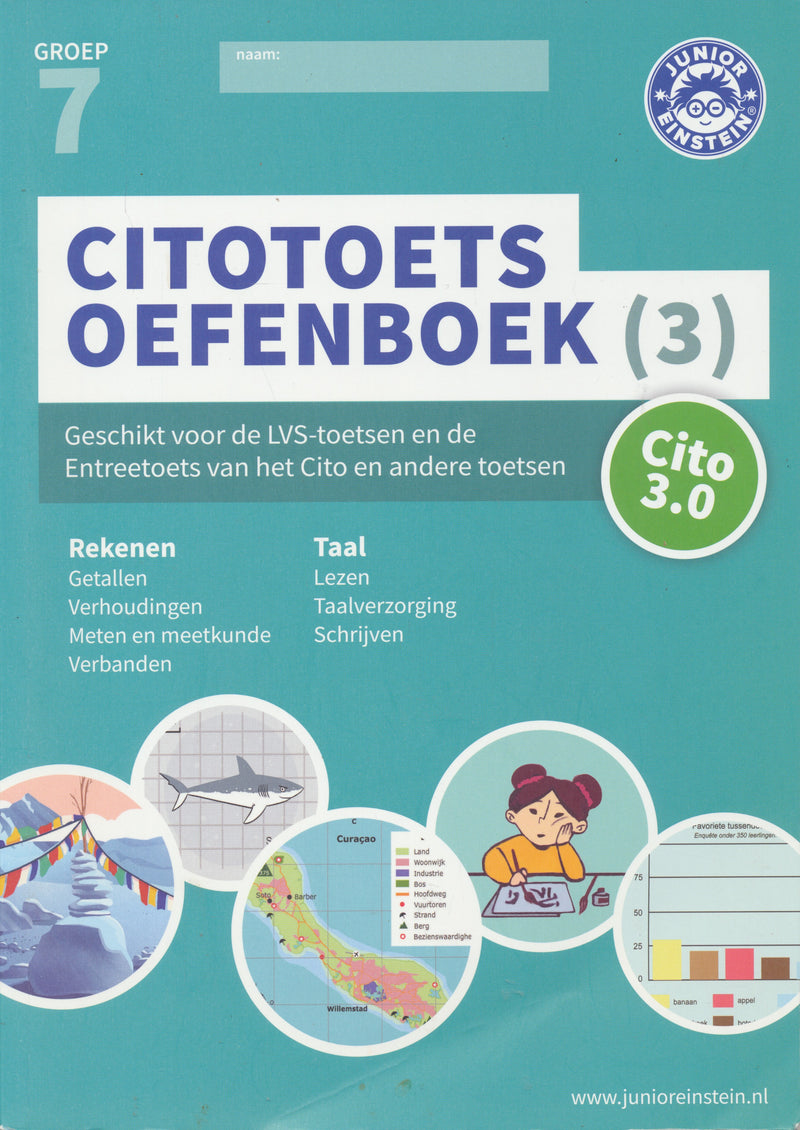 Junior Einstein Citotoets oefenboek deel 3 groep 7 (per stuk)
