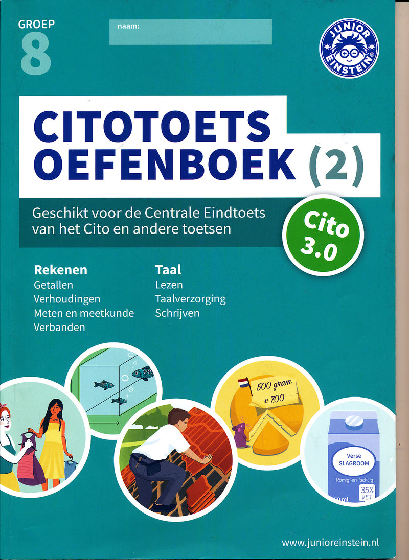 Junior Einstein Citotoets Oefenboek deel 2 groep 8 (per stuk)