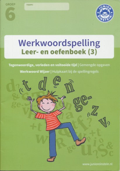 Junior Einstein Werkwoordspelling Leer- en oefenboek 3 groep 6 (per stuk)