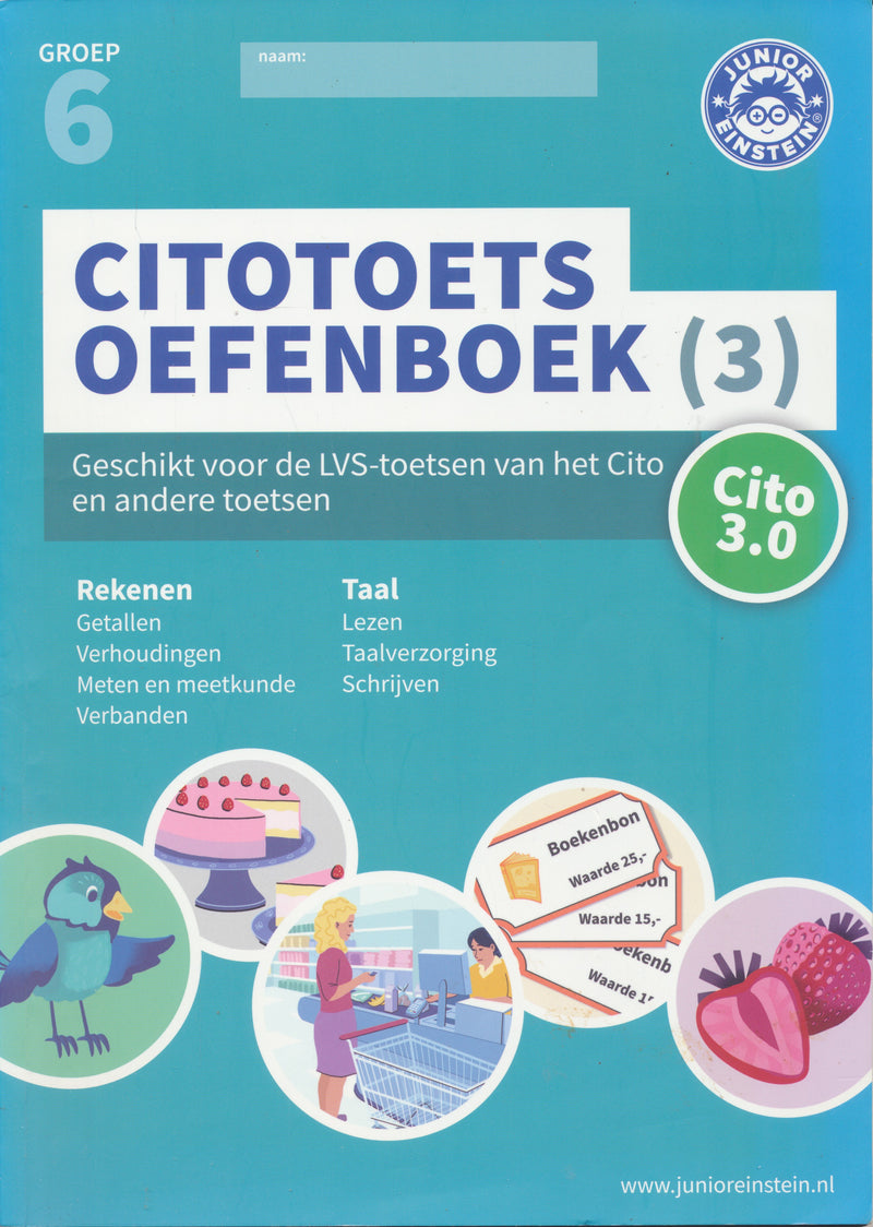 Junior Einstein Citotoets Oefenboek deel 3 groep 6 (per stuk)