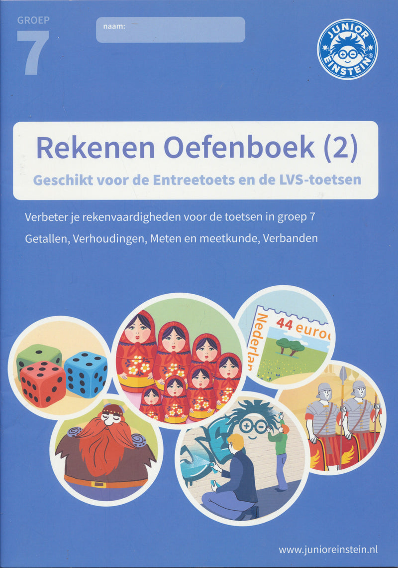 Junior Einstein Rekenen Oefenboek deel 2 groep 7 (per stuk)
