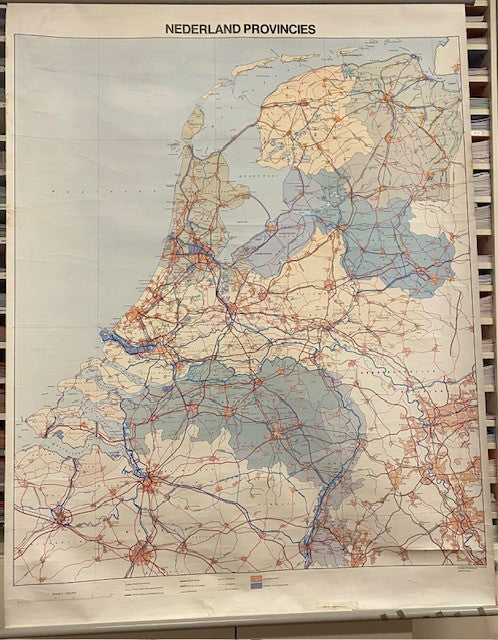 Klassikale kaart Nederland Provincies (zie omschrijving)