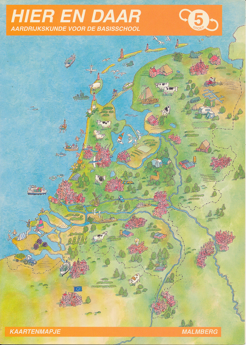 Hier en Daar kaartenmapje Nederland groep 5