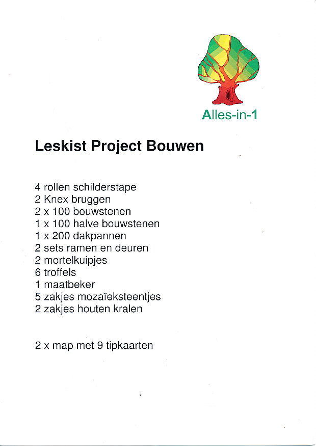 Alles-in-1 Leskist Project Bouwen voor 60 leerlingen (2010)