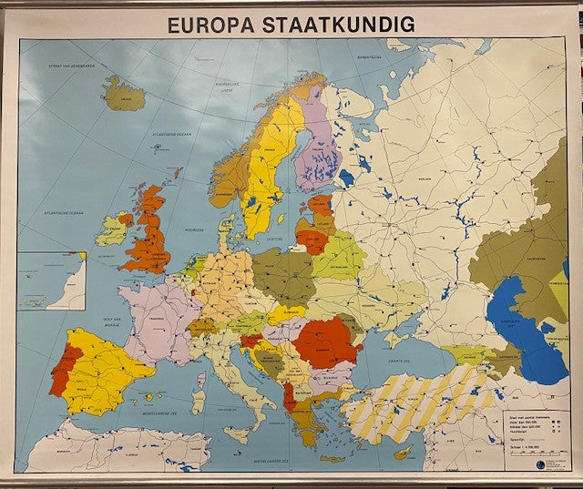 Klassikale kaart Europa Staatkundig