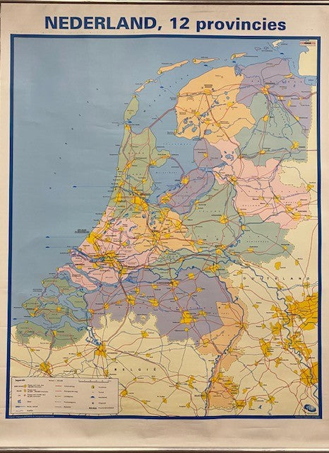 Klassikale kaart Nederland 12 Provincies