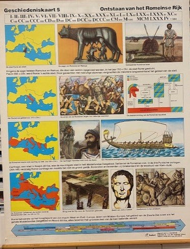 Klassikale kaart Geschiedeniskaart 5