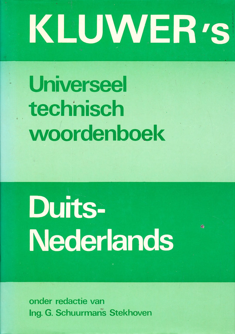 Woordenboek Duits-Nederlands Kluwer's