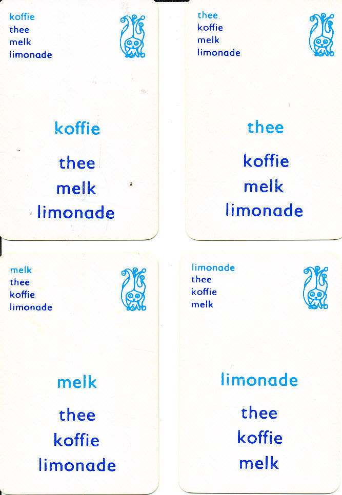Kwartet Letter 3 blauw (alternatief)