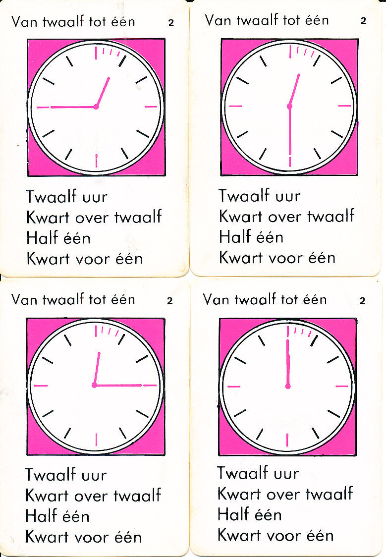 Kwartet klok kijken 2 Roze (zie omschrijving)