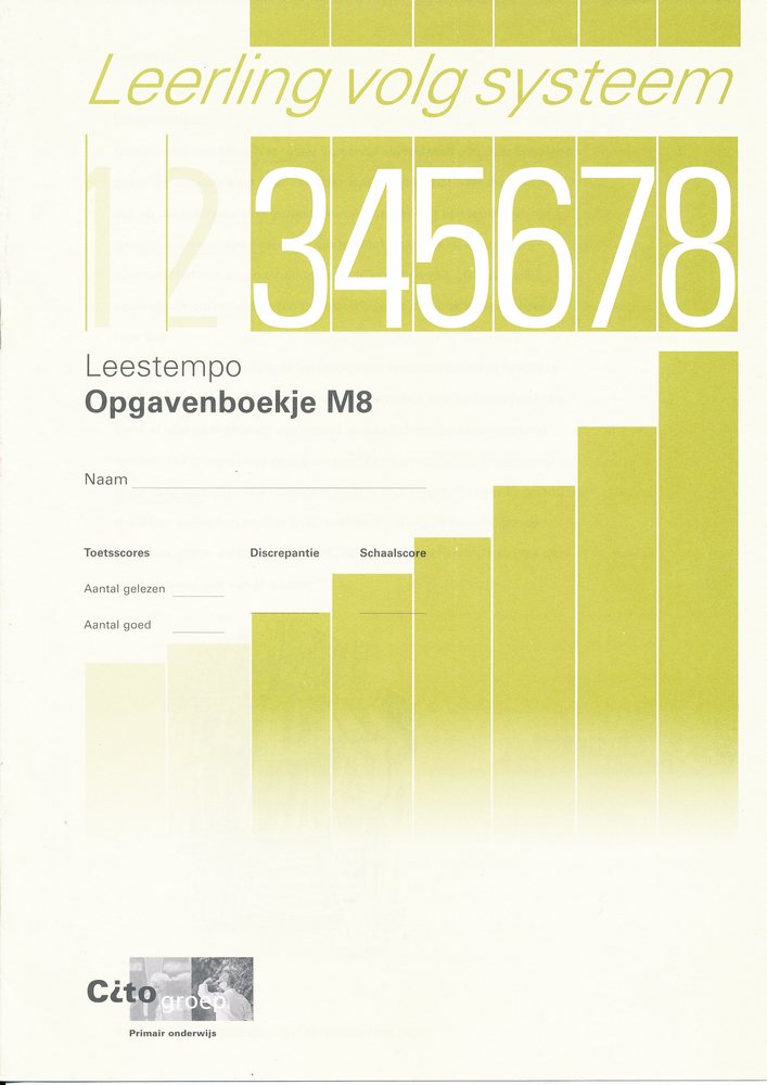 CITO/LOVS Leestempo Opgavenboekje M8 (per stuk)