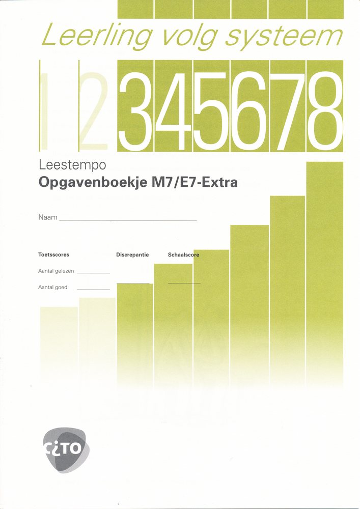 CITO/LOVS Leestempo Opgavenboekje M7/E7 Extra (per stuk)